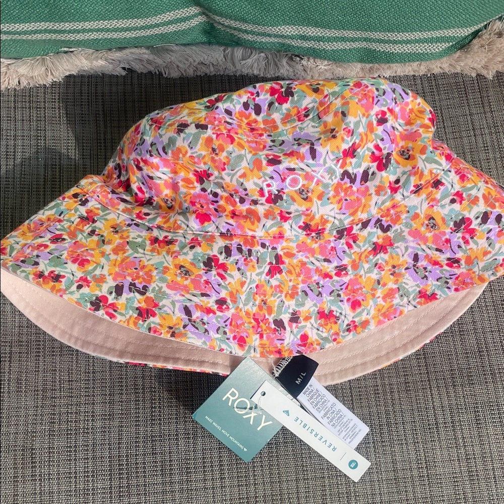 Roxy Multicolor Floral Bucket Hat